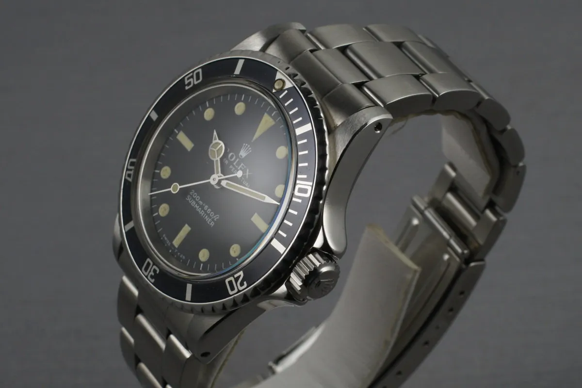 Rolex Submariner 5513 Meters First with Box and Rolex Service Papers
