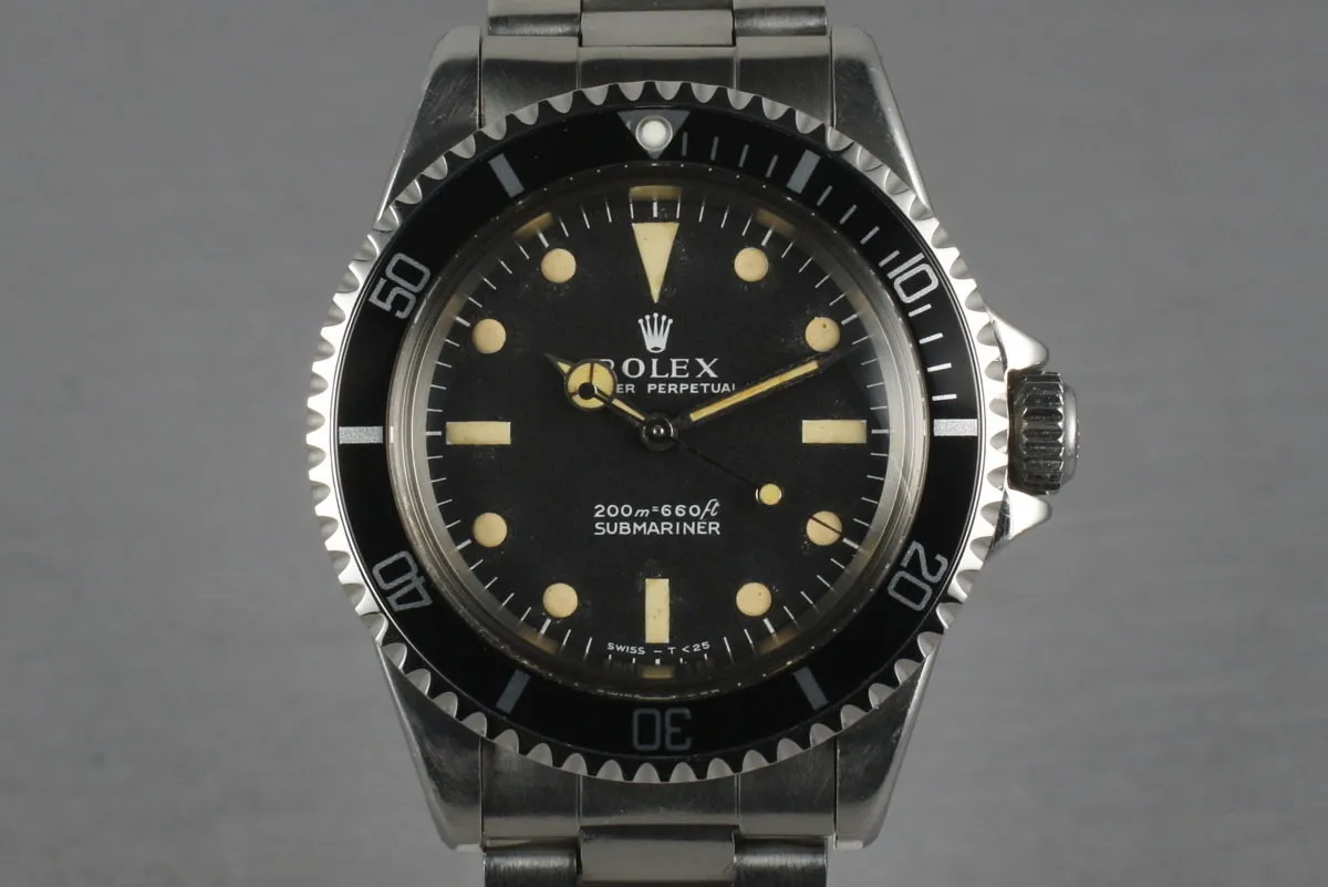 Rolex Submariner 5513 Meters First with creamy markers