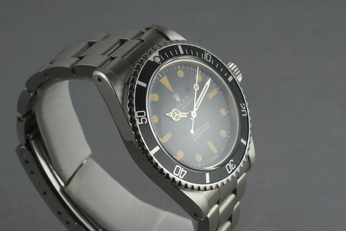 Rolex Submariner  5513 with orange creamy colored lume