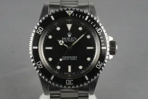 Rolex Submariner  5513 with WG surrounds and Service Papers