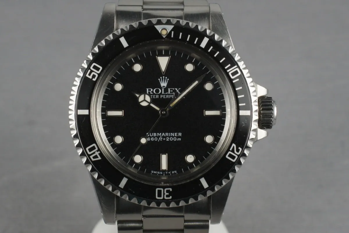 Rolex Submariner  5513 with WG surrounds and Service Papers