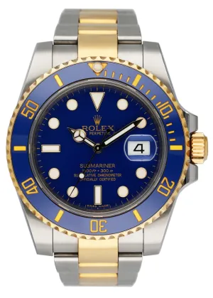 Rolex Submariner Date 116613LB Blue Dial Mens Watch