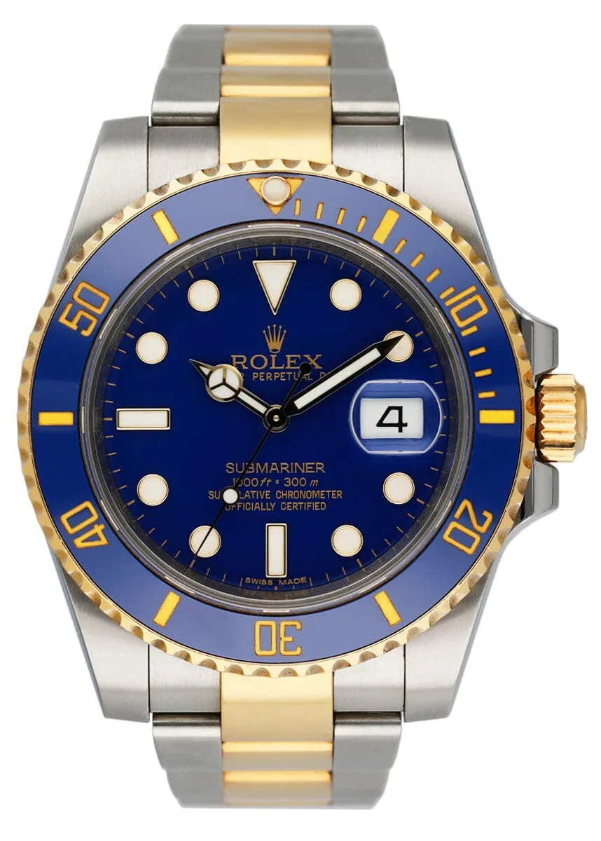 Rolex Submariner Date 116613LB Blue Dial Mens Watch