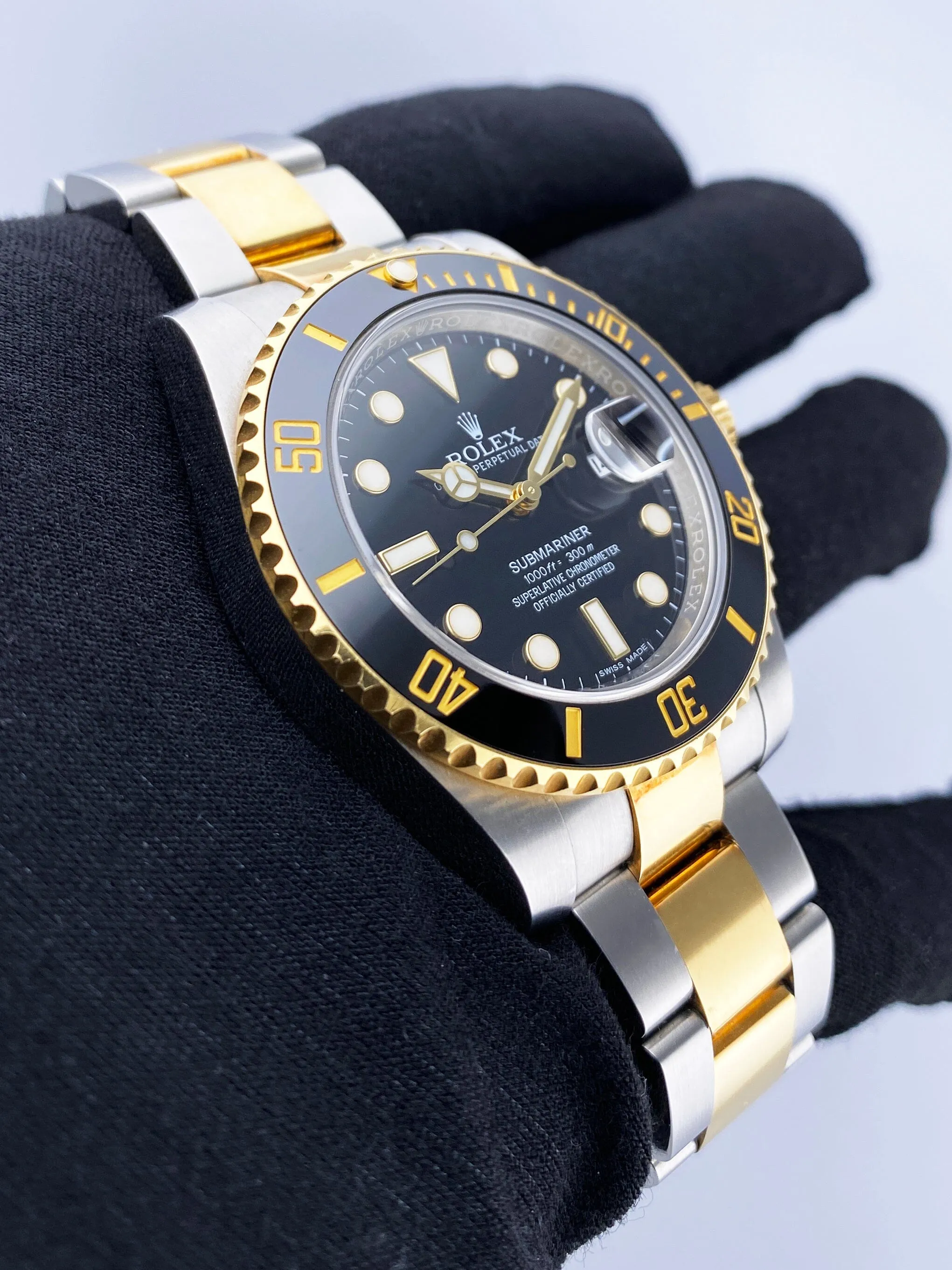Rolex Submariner Date 116613LN Black Dial Mens Watch Box Papers