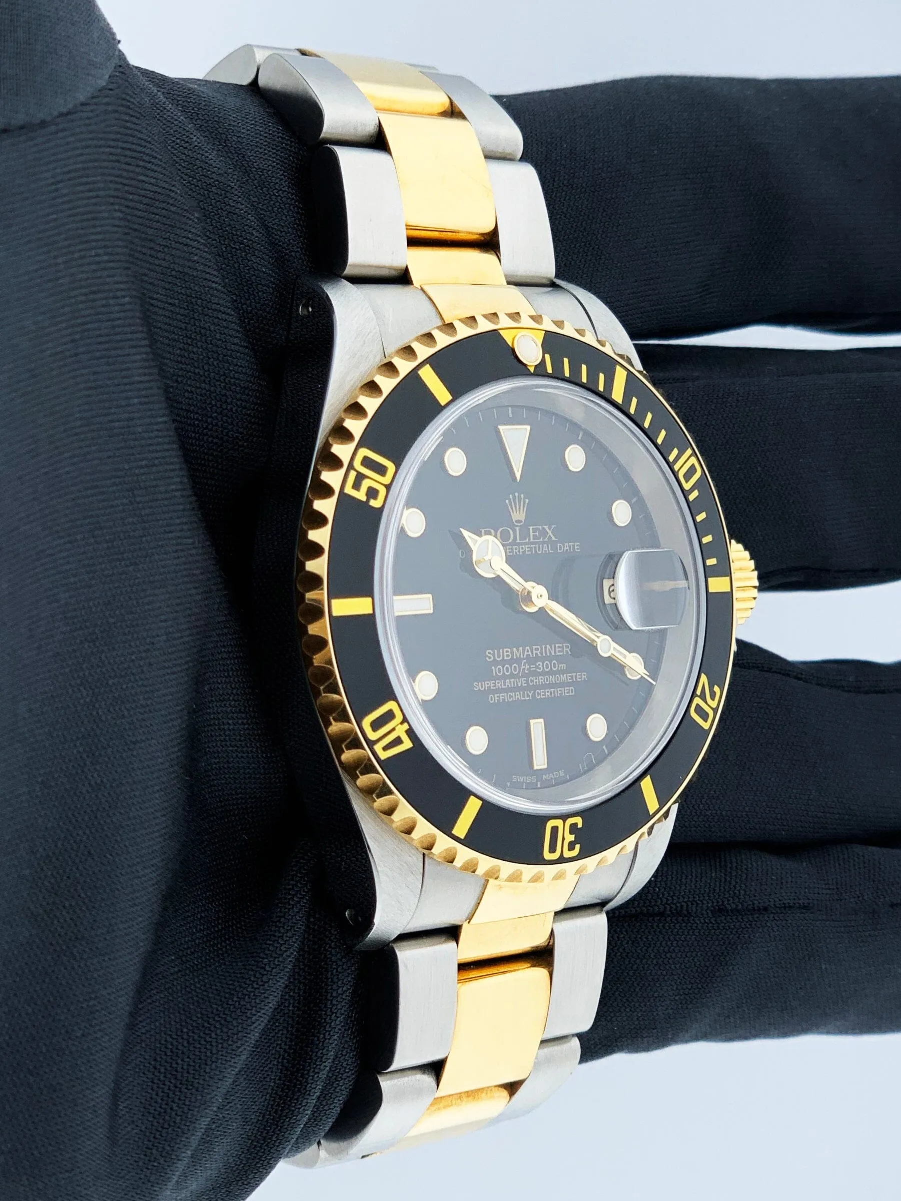 Rolex Submariner Date 16613 Black Dial Mens Watch
