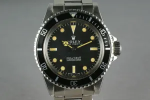 Rolex Submariner Dial 5513 Meters First