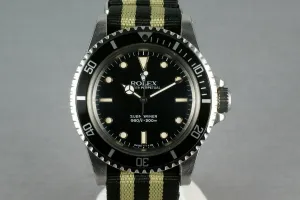 Rolex Submariner Dial  5513 WG surrounds on NATO