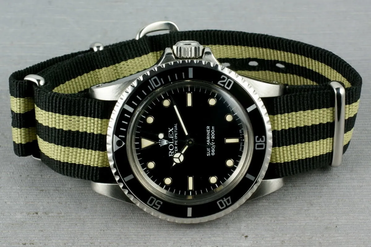 Rolex Submariner Dial  5513 WG surrounds on NATO