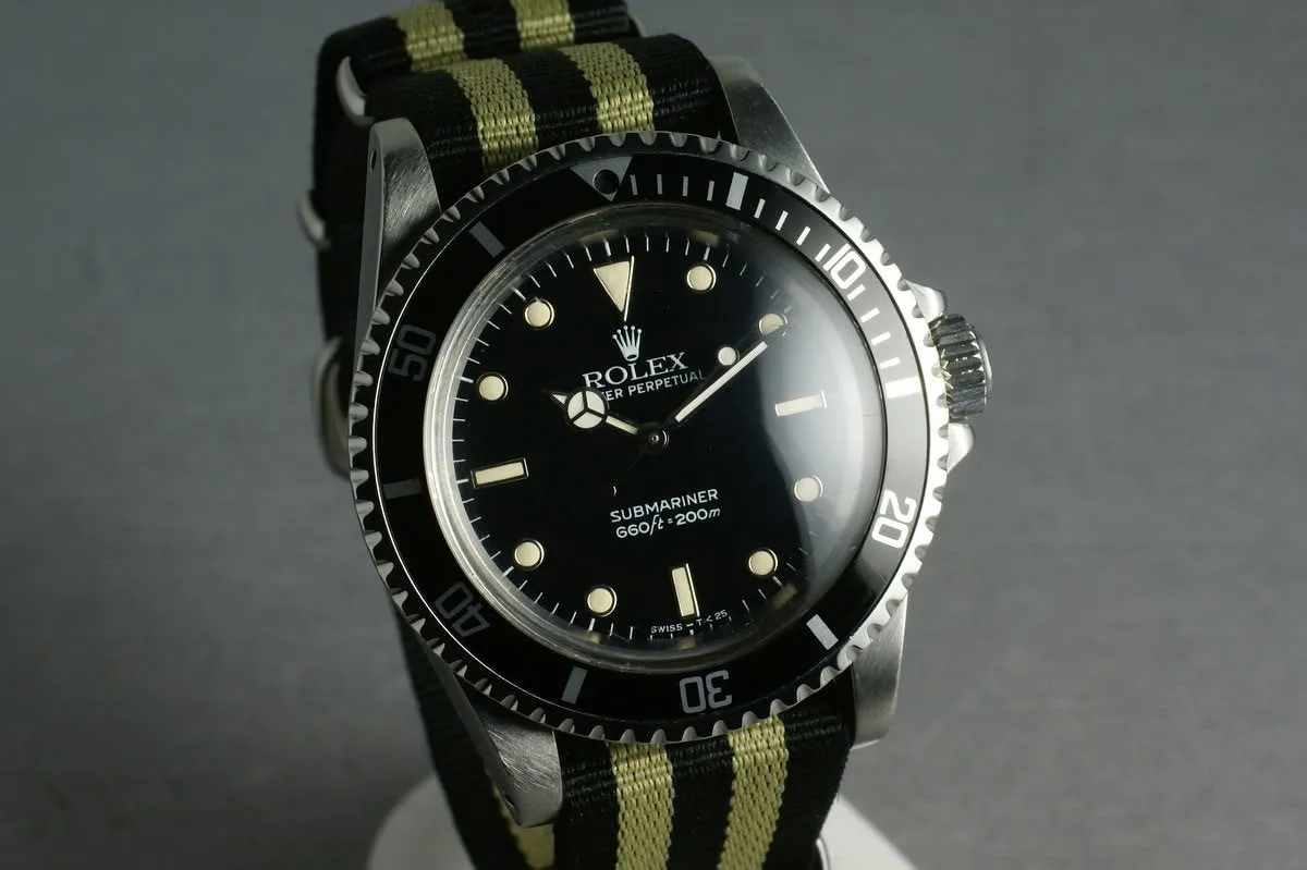 Rolex Submariner Dial  5513 WG surrounds on NATO