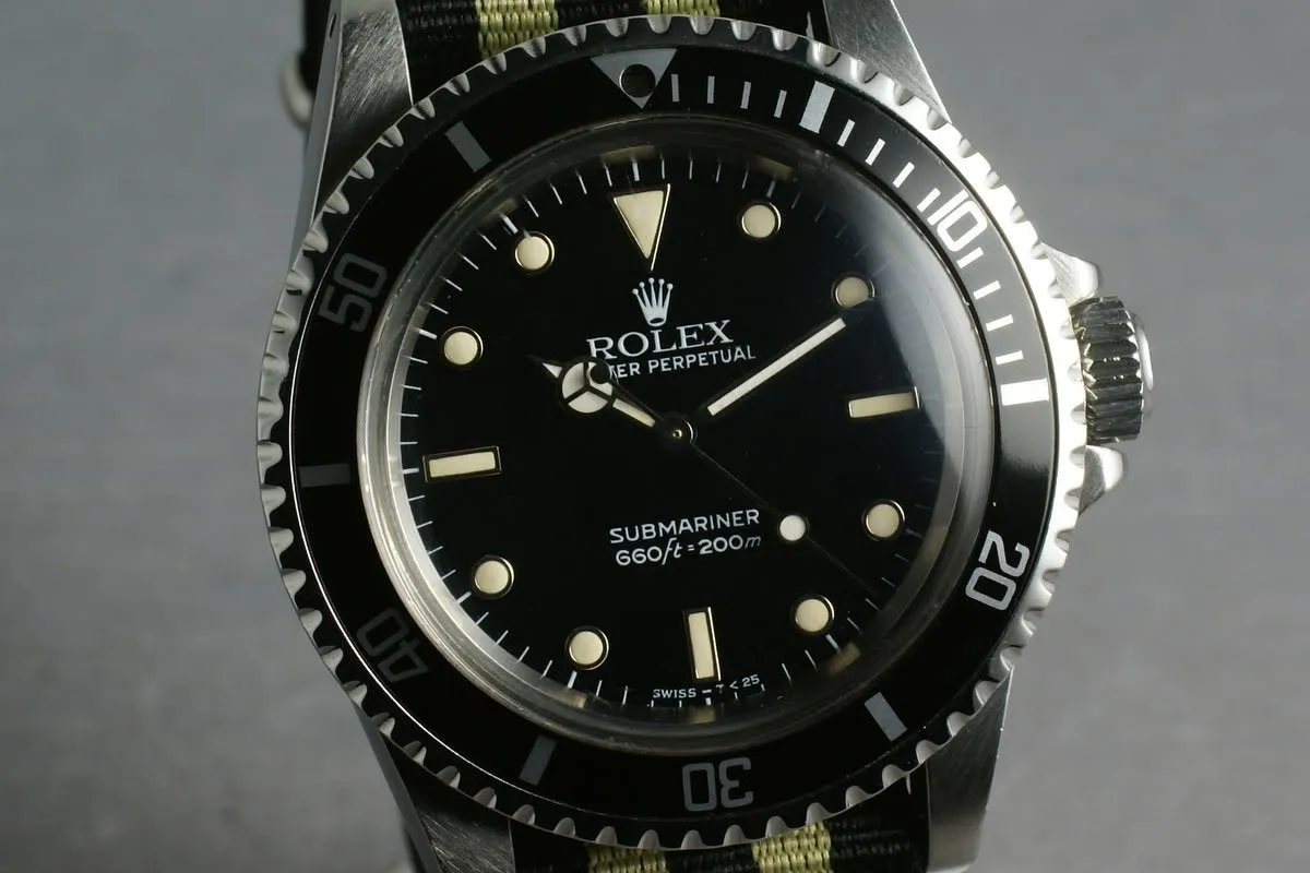 Rolex Submariner Dial  5513 WG surrounds on NATO