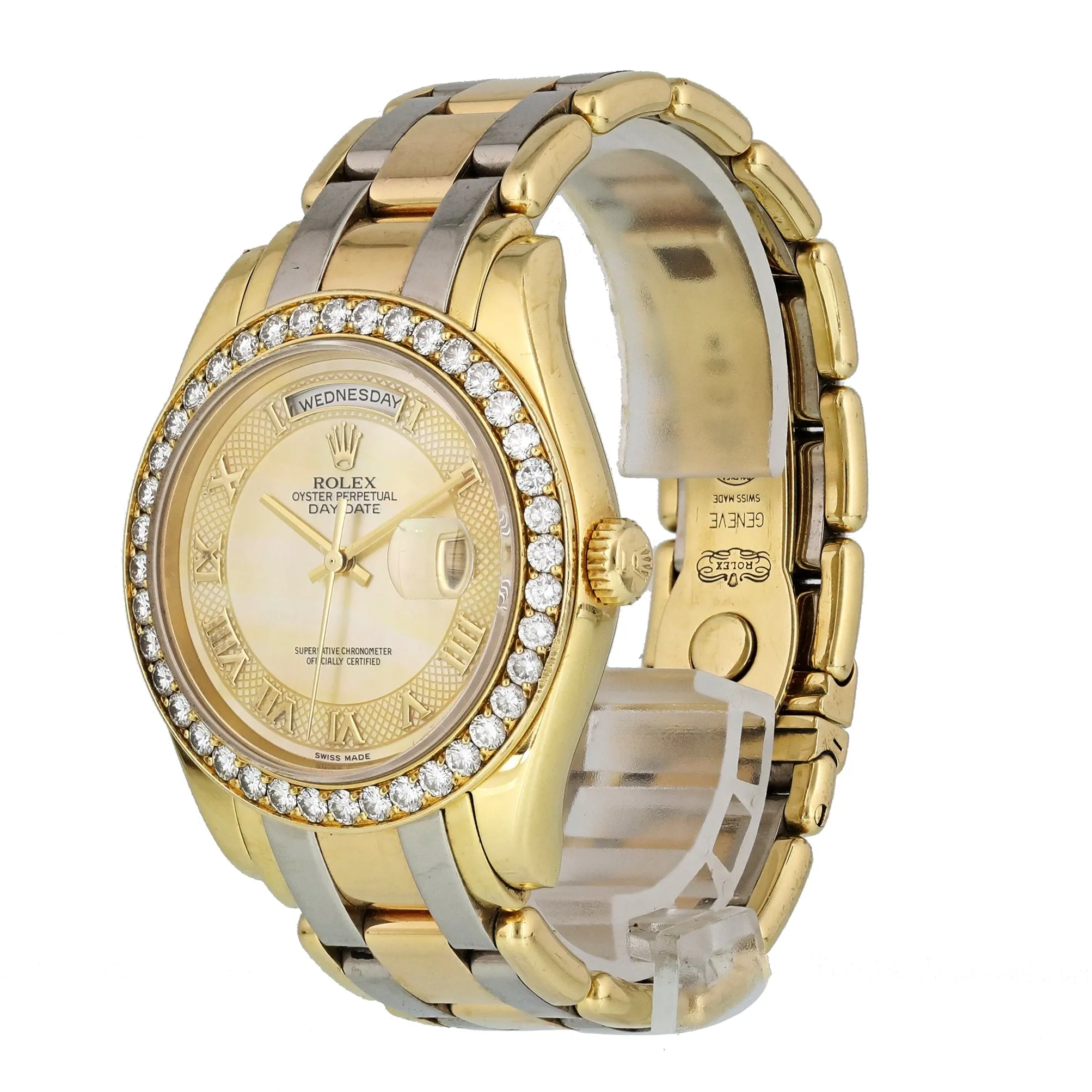Rolex Tridor Day Date Perlmaster 18948 Mens Watch