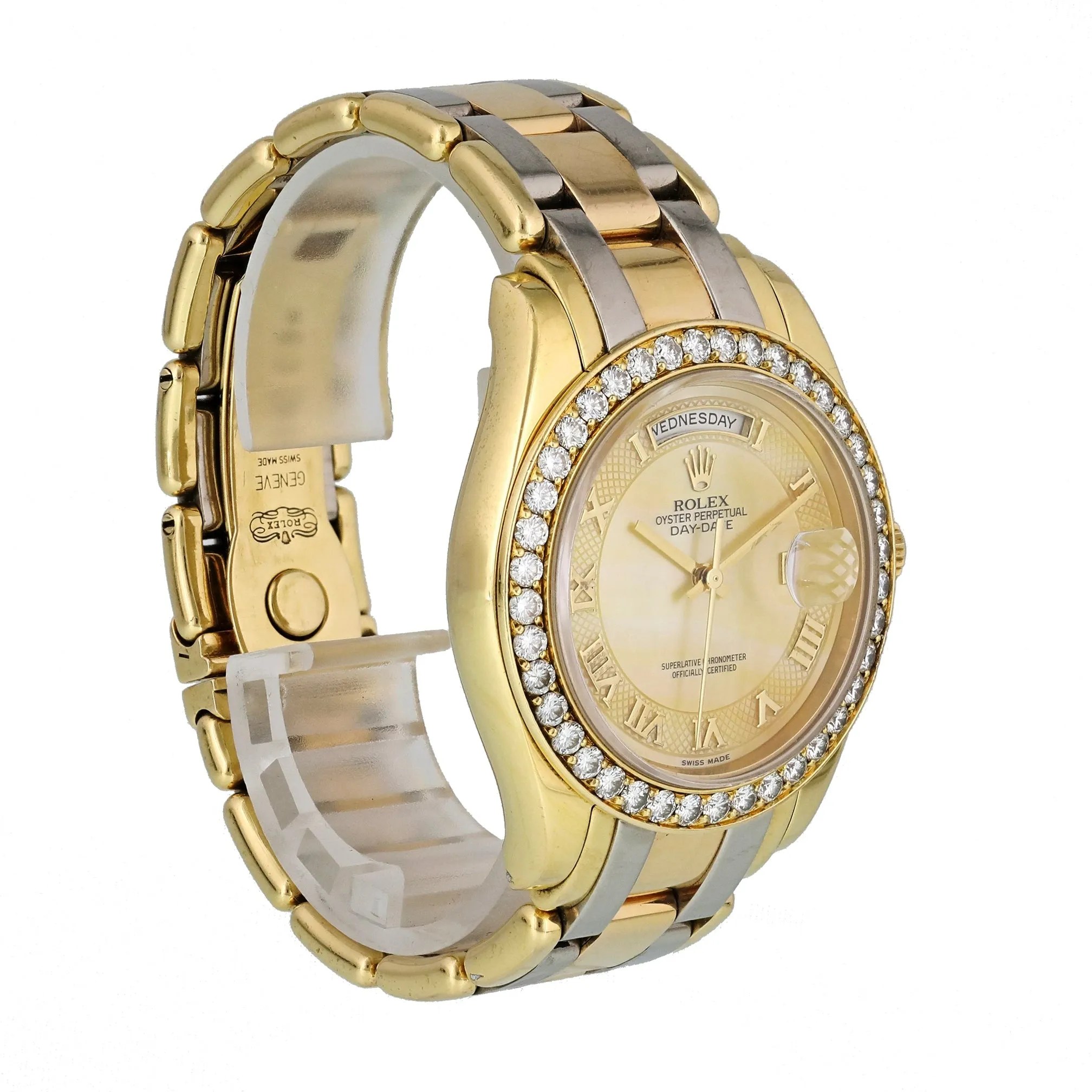 Rolex Tridor Day Date Perlmaster 18948 Mens Watch