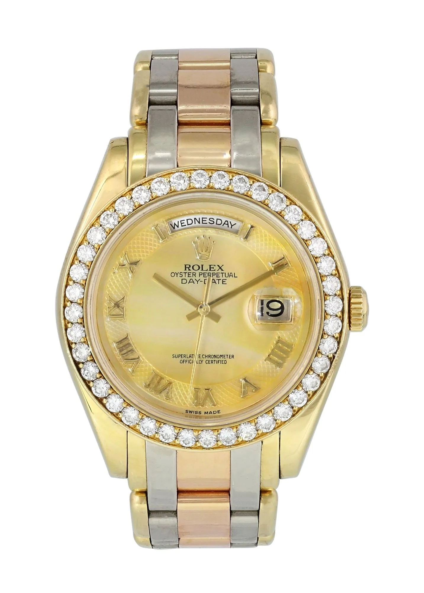 Rolex Tridor Day Date Perlmaster 18948 Mens Watch