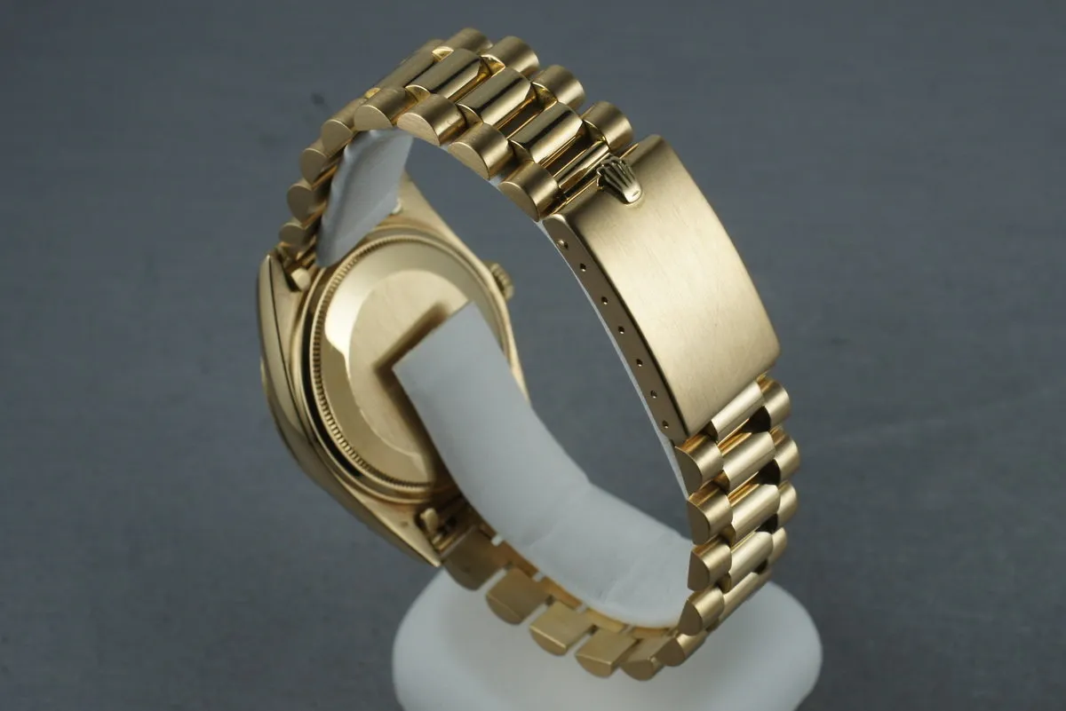 Rolex Vintage 18K YG Day Date 1803 Silver Dial and President Bracelet