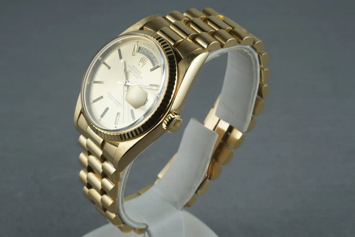 Rolex Vintage 18K YG President 1803 with Box and Papers
