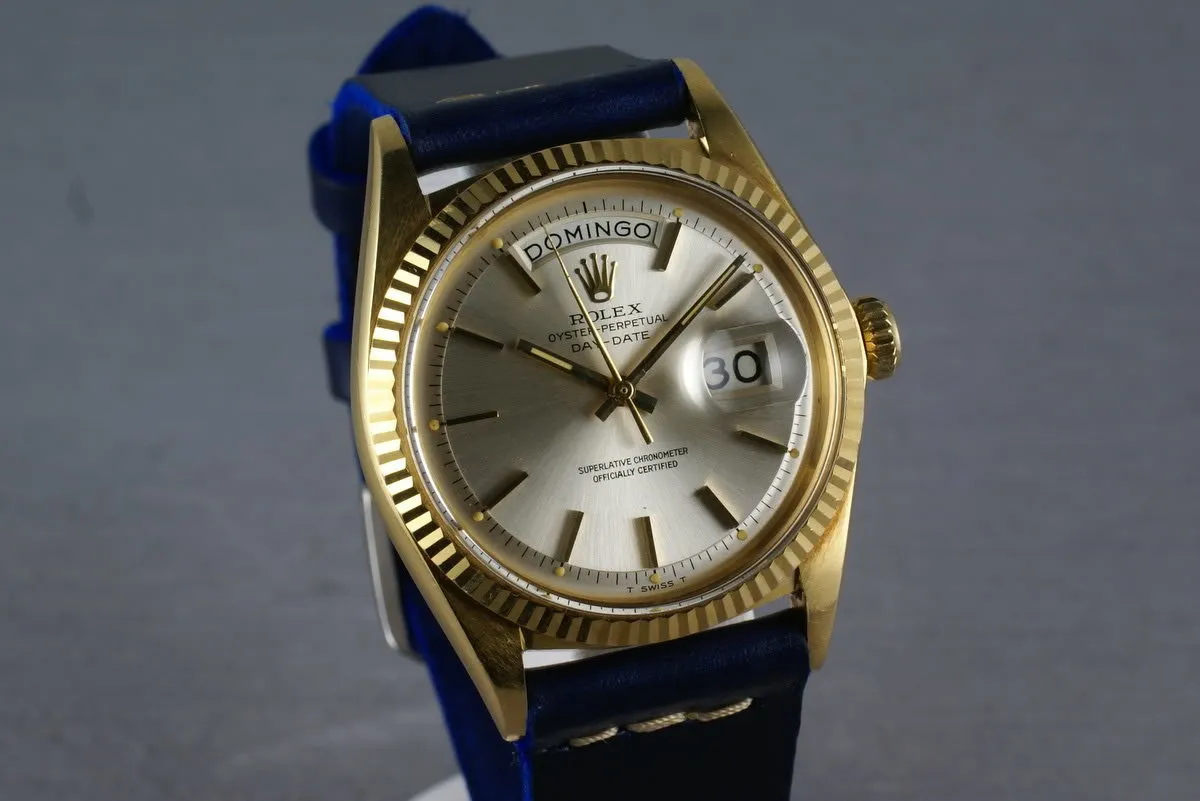 Rolex Vintage 18K YG President 1803 with Silver Dial