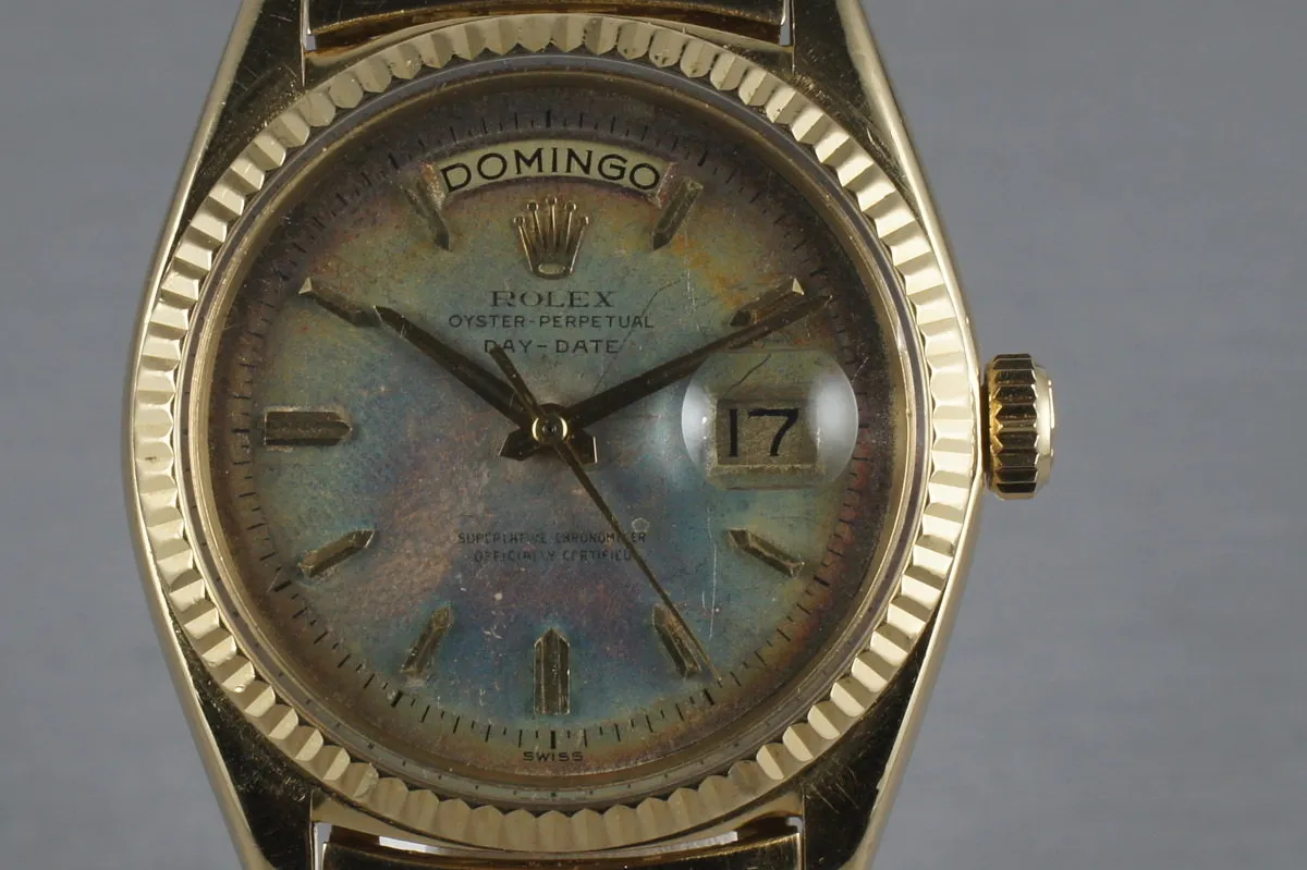 Rolex Vintage 18K YG President: Ref 1803 with Rainbow Swiss Only Dial