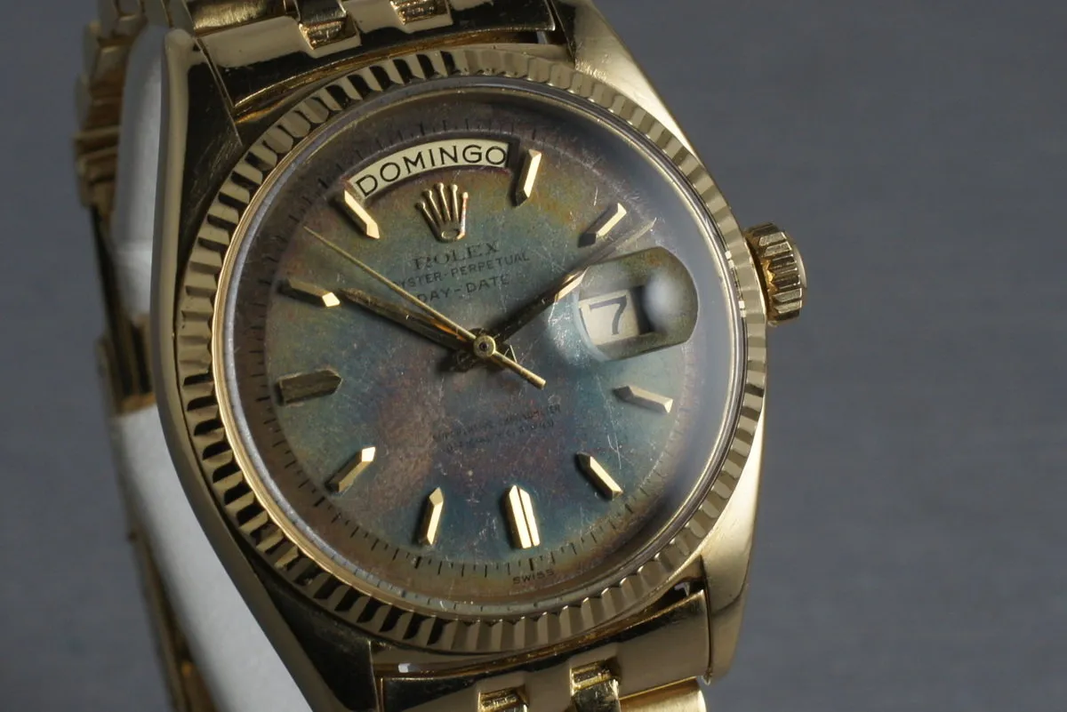 Rolex Vintage 18K YG President: Ref 1803 with Rainbow Swiss Only Dial