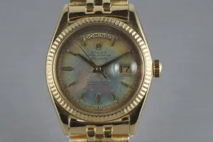 Rolex Vintage 18K YG President: Ref 1803 with Rainbow Swiss Only Dial