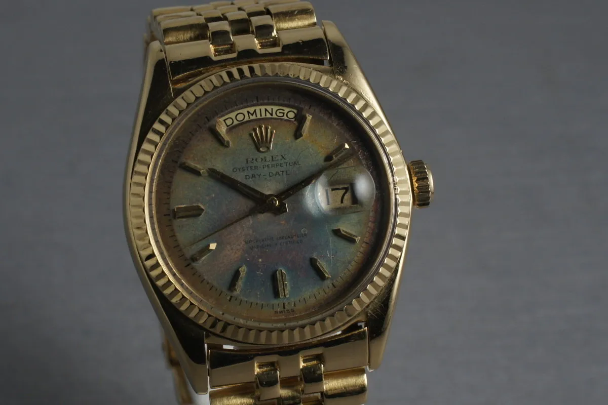 Rolex Vintage 18K YG President: Ref 1803 with Rainbow Swiss Only Dial