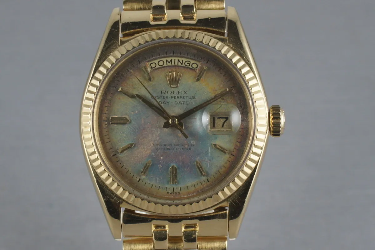 Rolex Vintage 18K YG President: Ref 1803 with Rainbow Swiss Only Dial