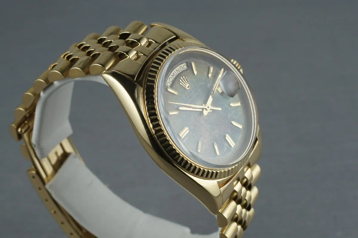 Rolex Vintage 18K YG President: Ref 1803 with Rainbow Swiss Only Dial