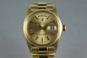Rolex Vintage YG President 1803