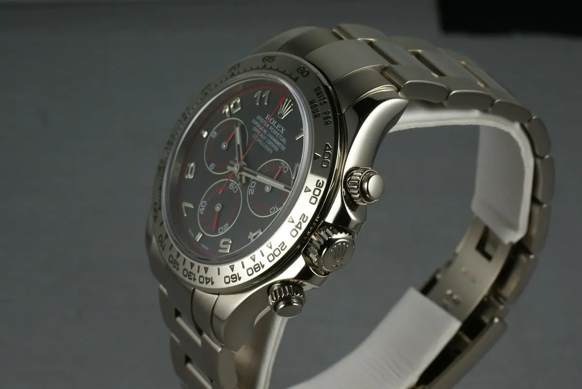 Rolex WG Daytona 116509 black dial with papers