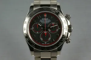 Rolex WG Daytona 116509 black dial with papers