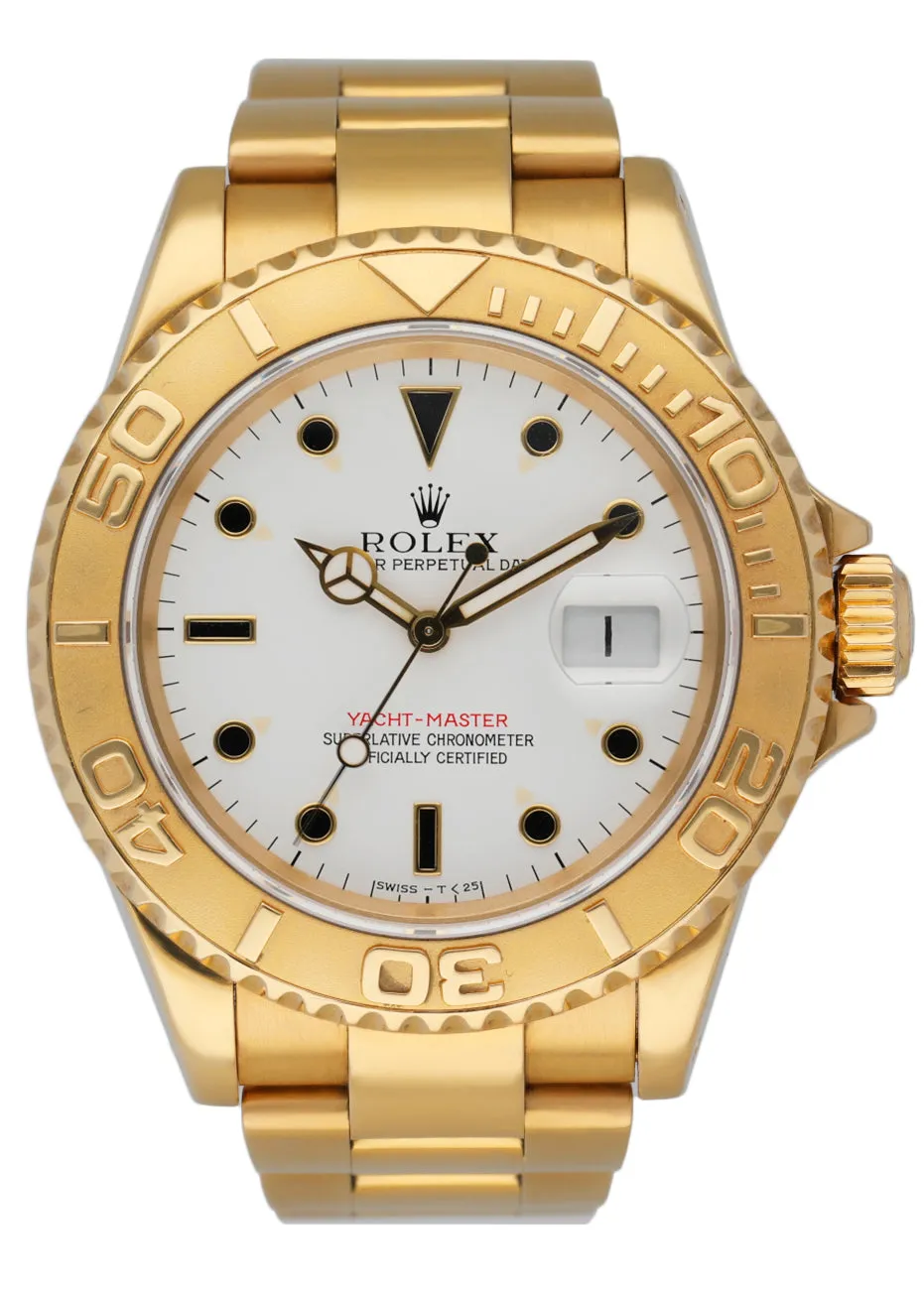 Rolex Yacht Master 16628 18K Yellow Gold Men's Watch