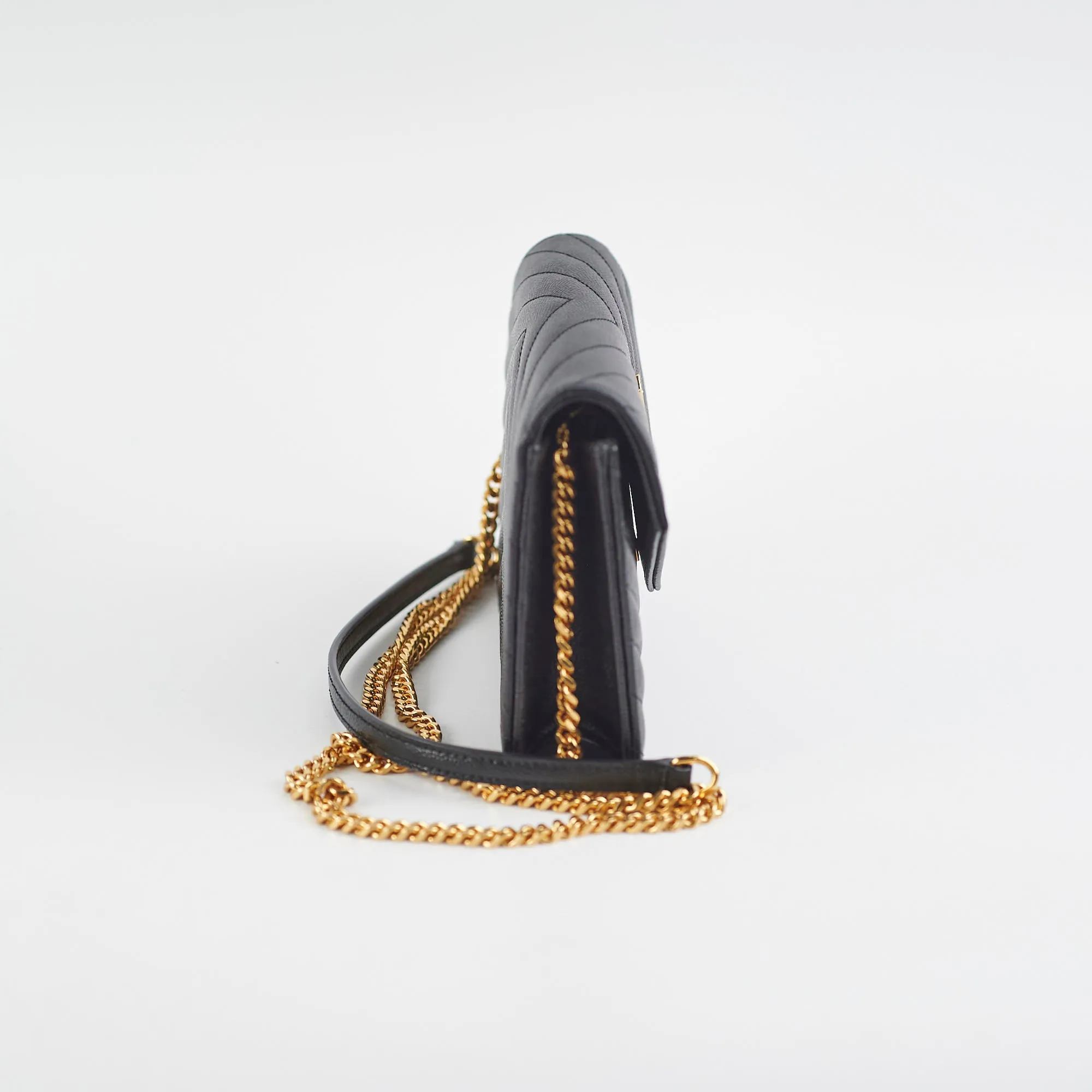 Saint Laurent Wallet On Chain Black