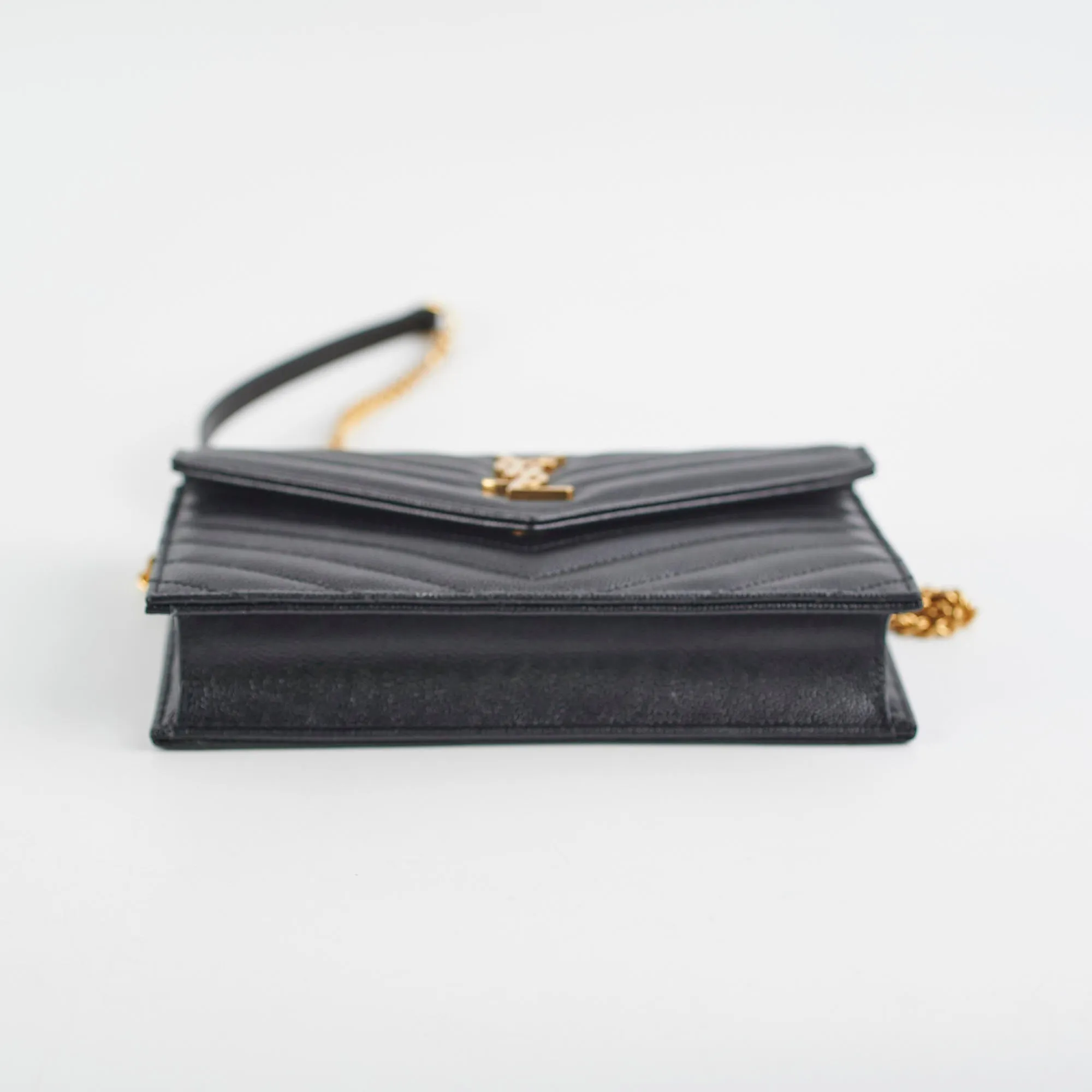 Saint Laurent Wallet On Chain Black