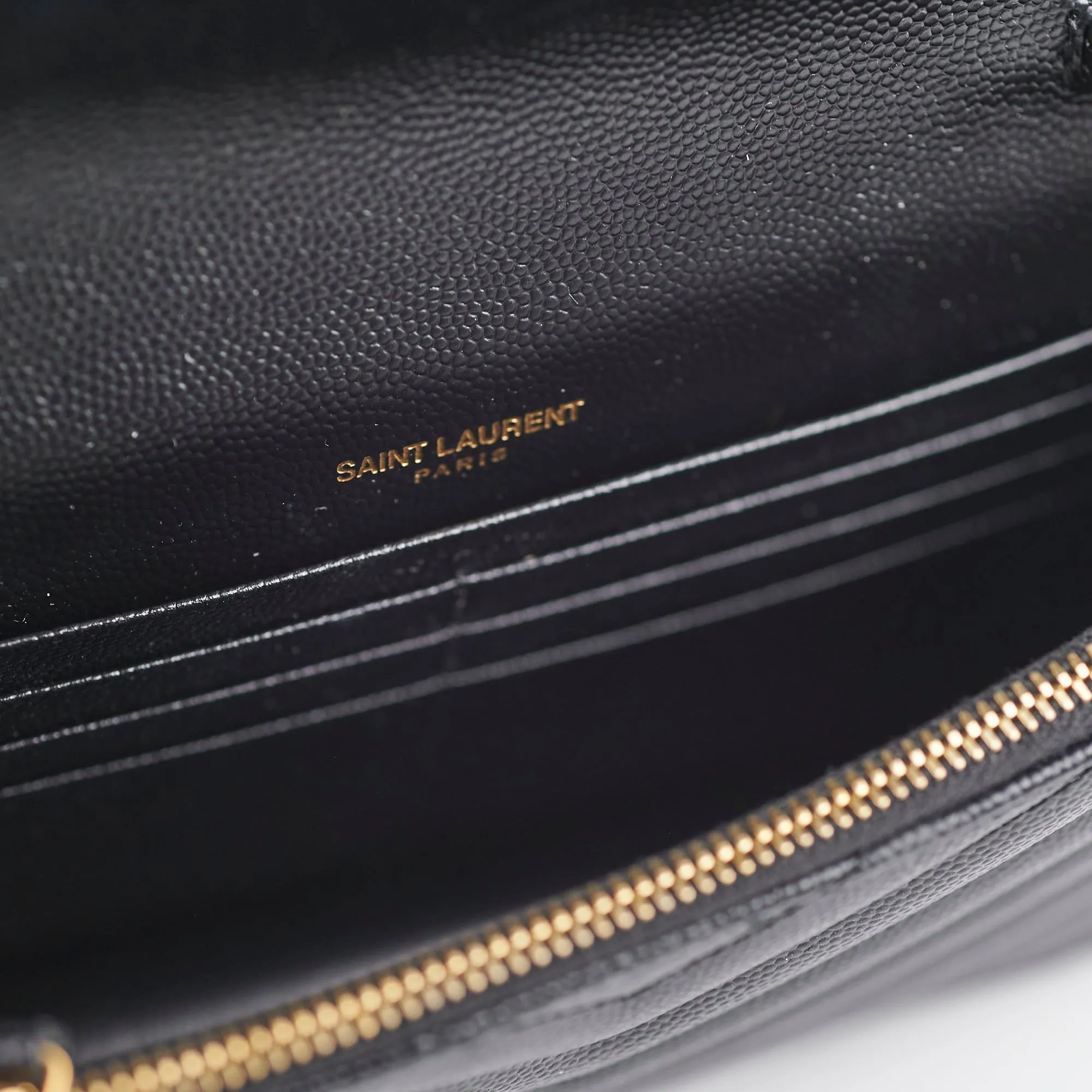 Saint Laurent Wallet On Chain Black