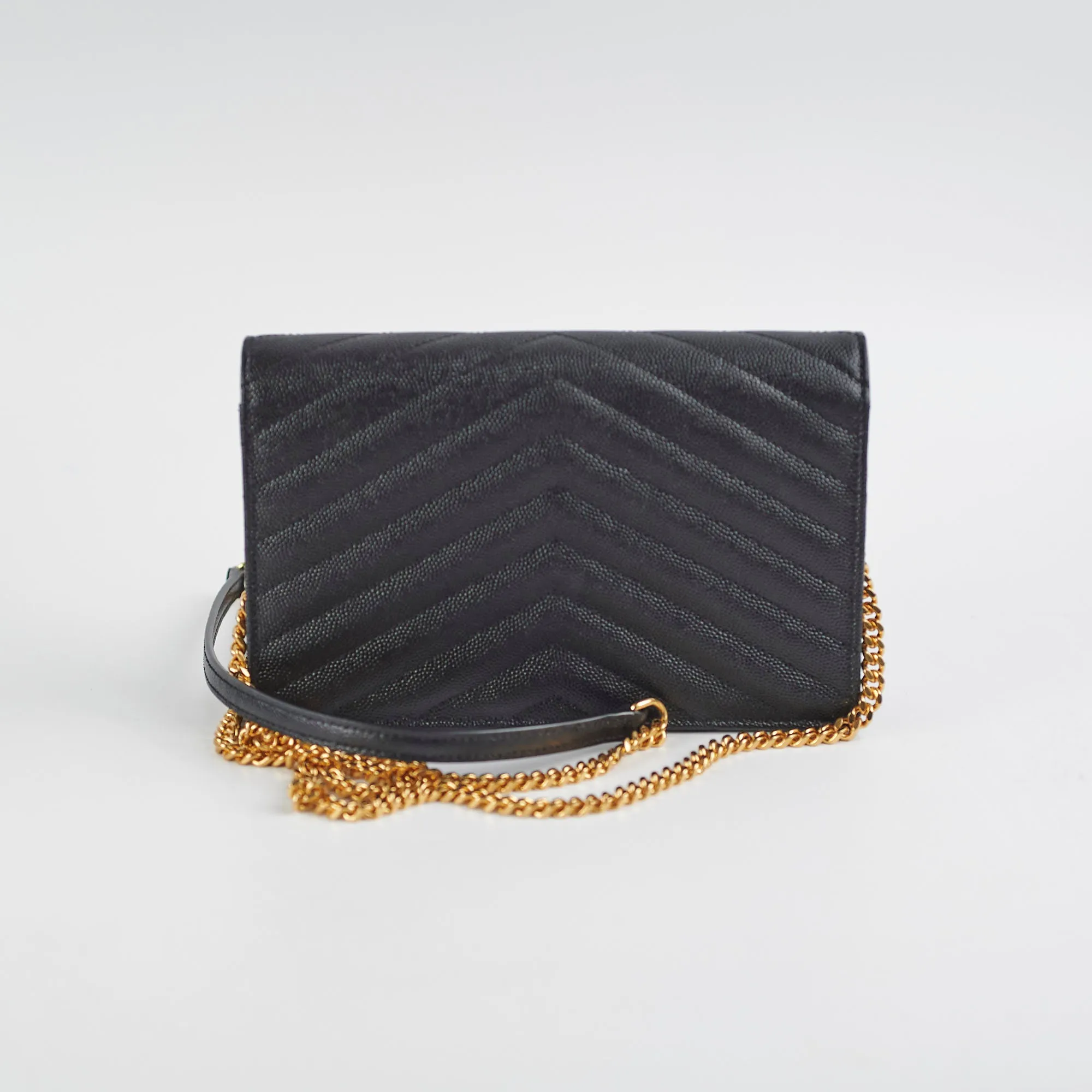 Saint Laurent Wallet On Chain Black