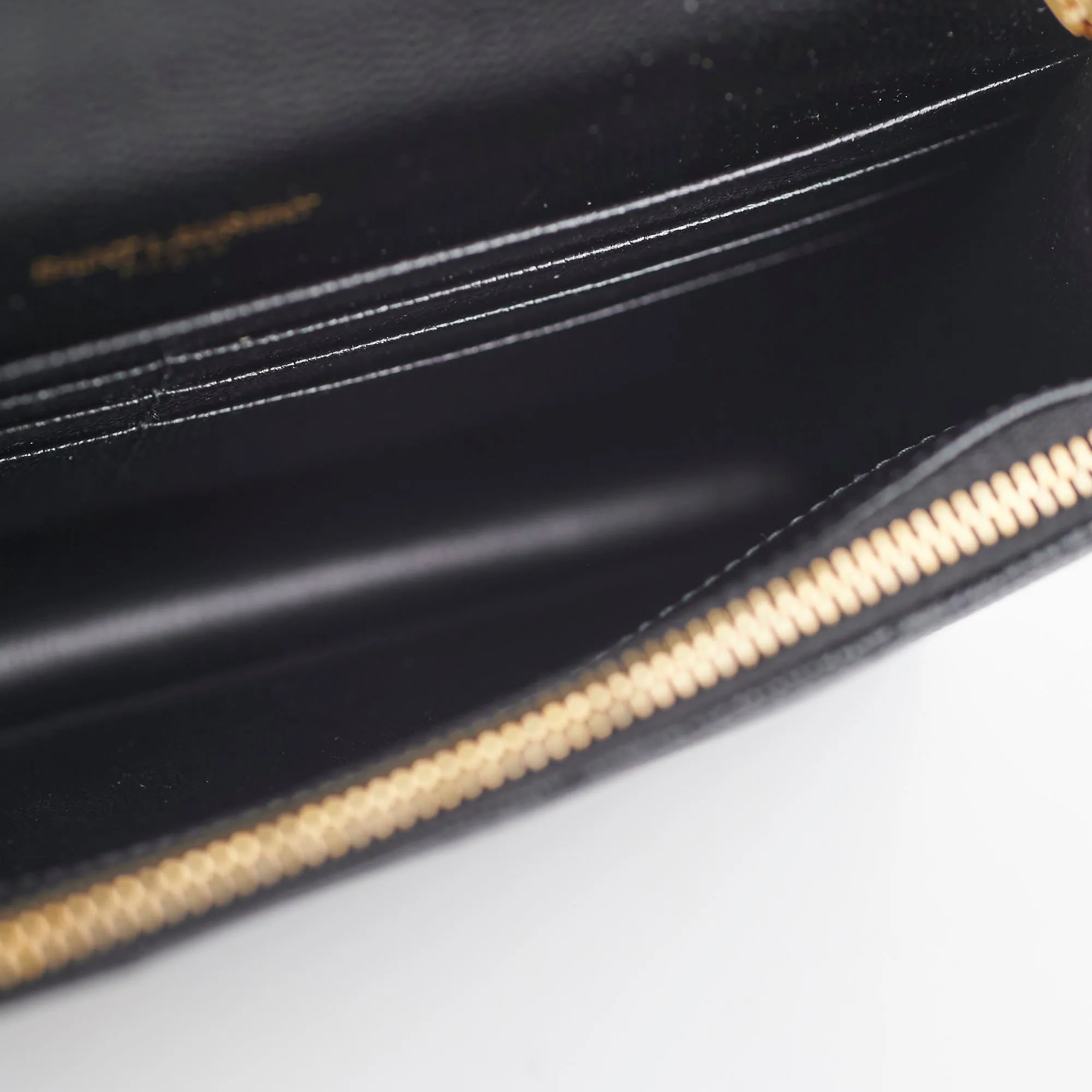 Saint Laurent Wallet On Chain Black