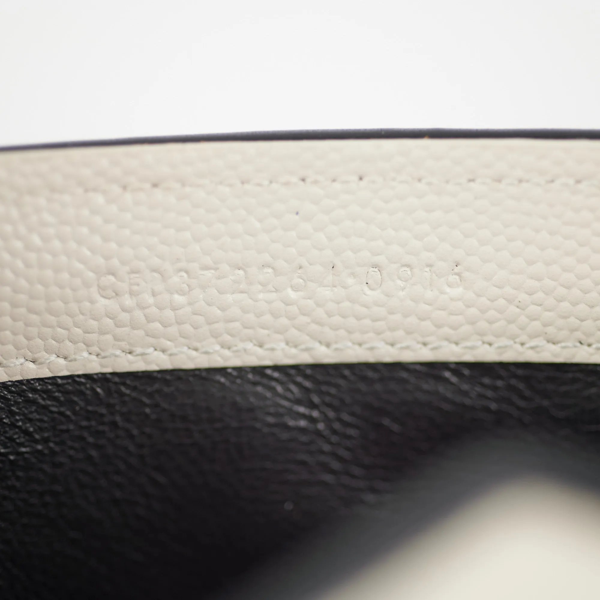 Saint Laurent White Monogram Long Envelope Wallet