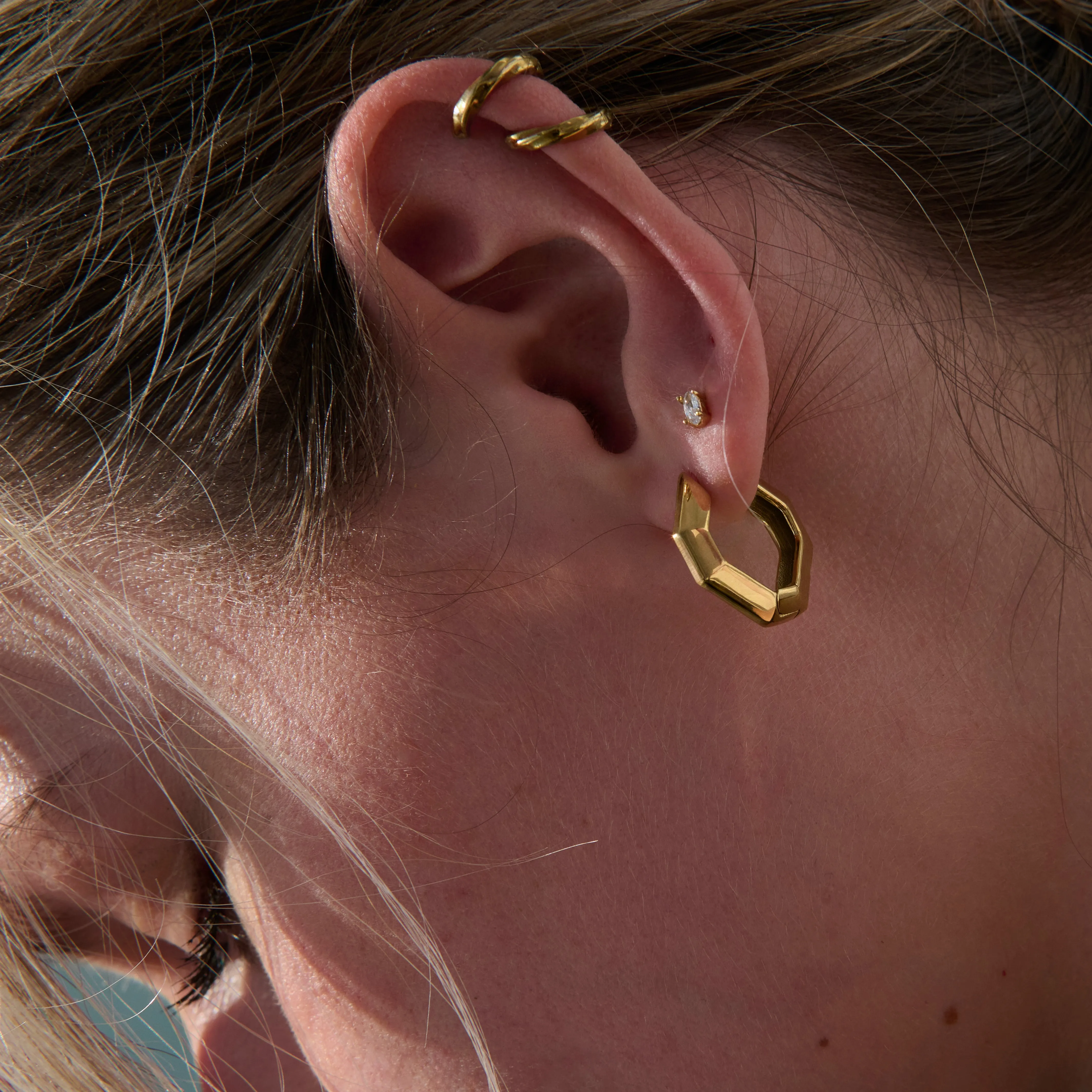 Steffi II Huggie Earrings