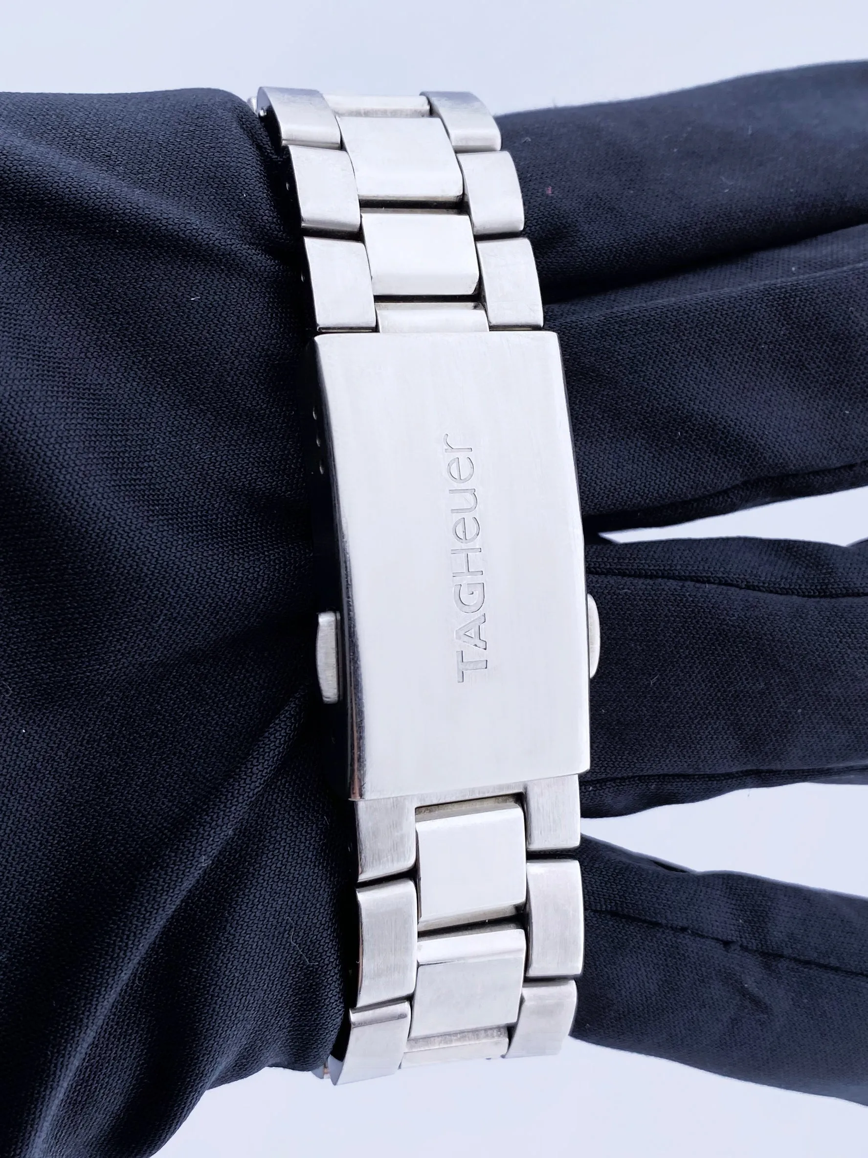TAG Heuer Aquaracer Day-Date Diamond Bezel Mens Watch Box Papers