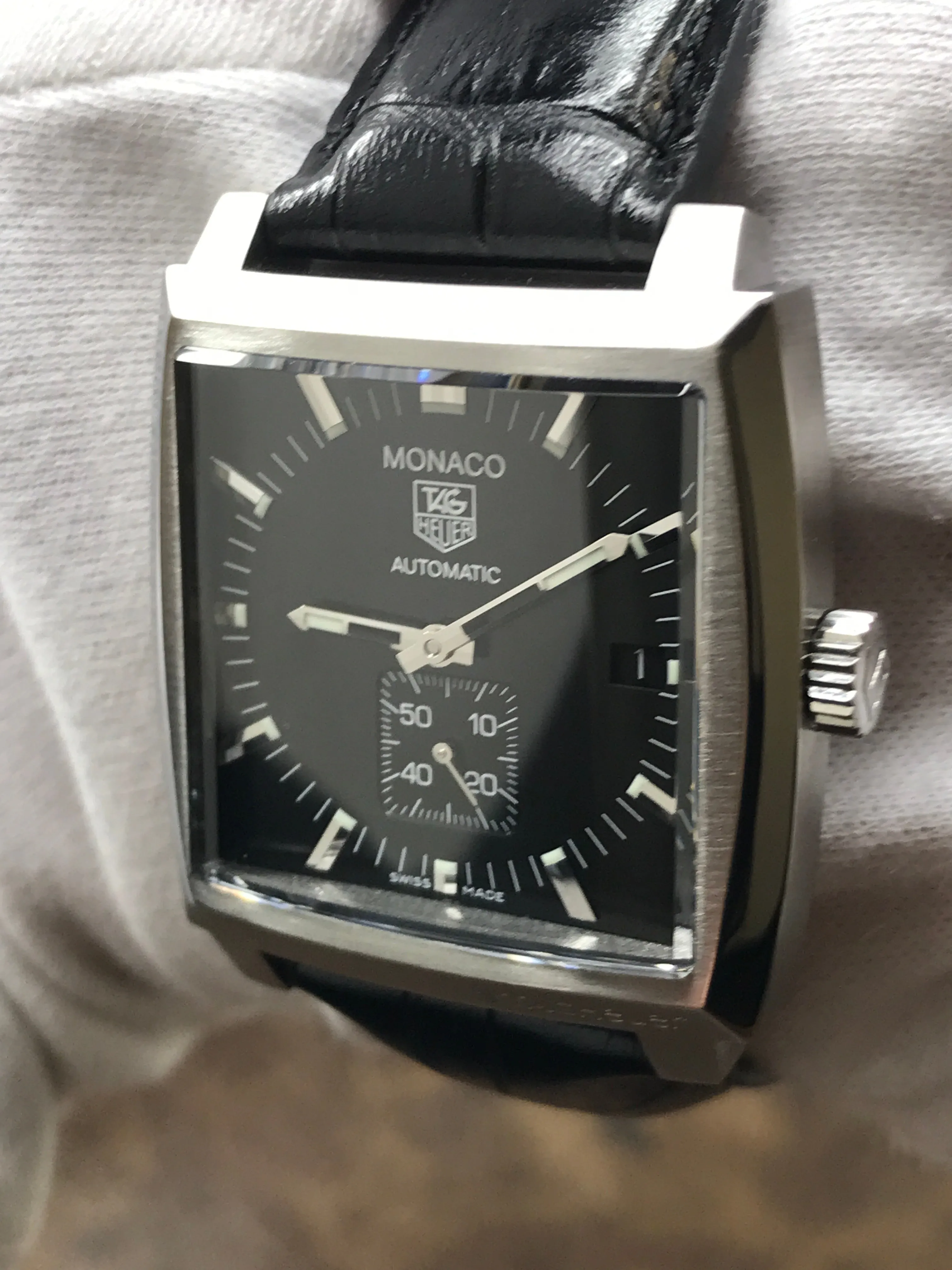 TAG Heuer Monaco WW2110 Black Dial Automatic Men's Watch