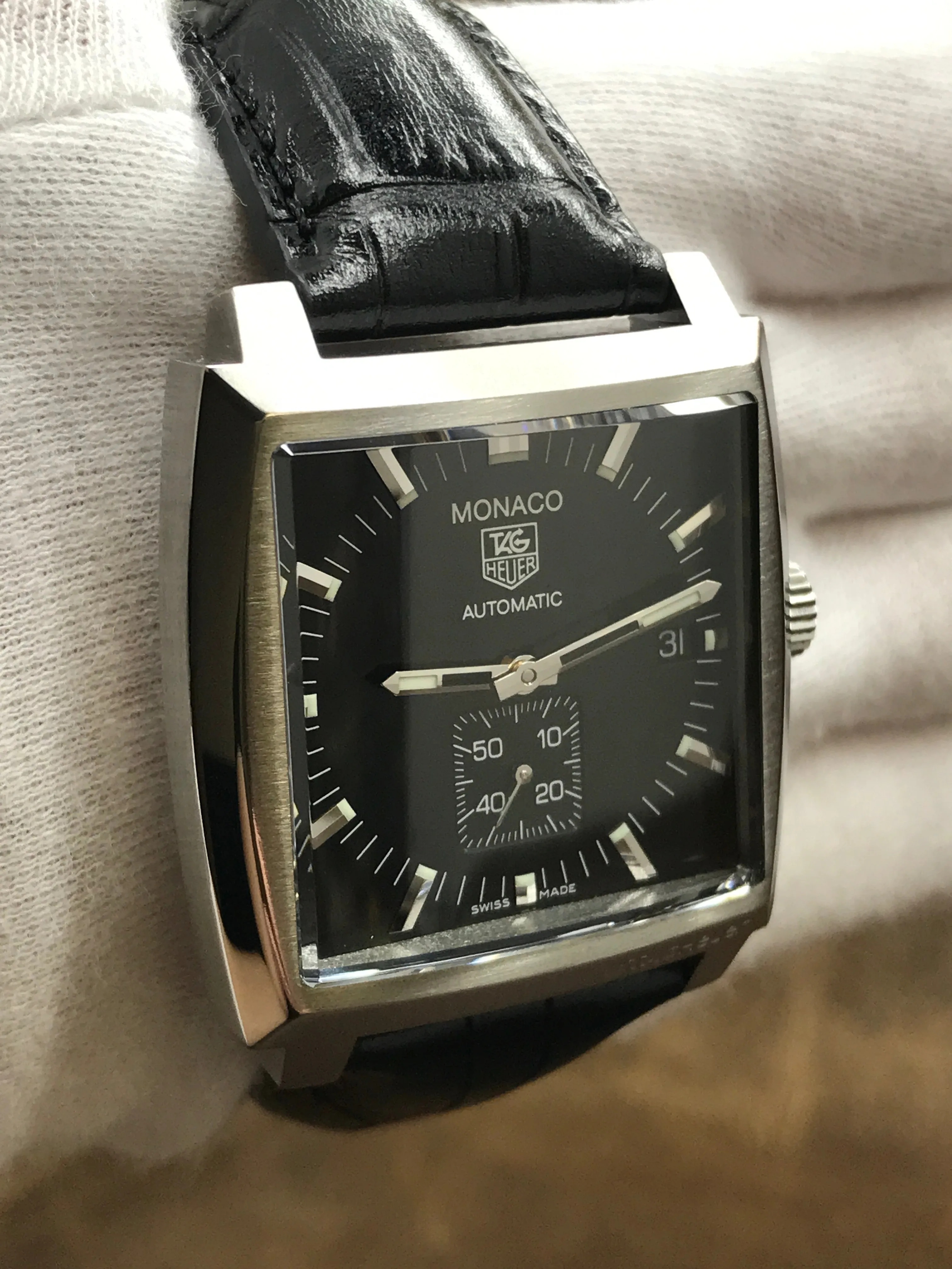 TAG Heuer Monaco WW2110 Black Dial Automatic Men's Watch