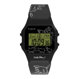 Timex x Keith Haring T80 Digital 34mm Resin Band