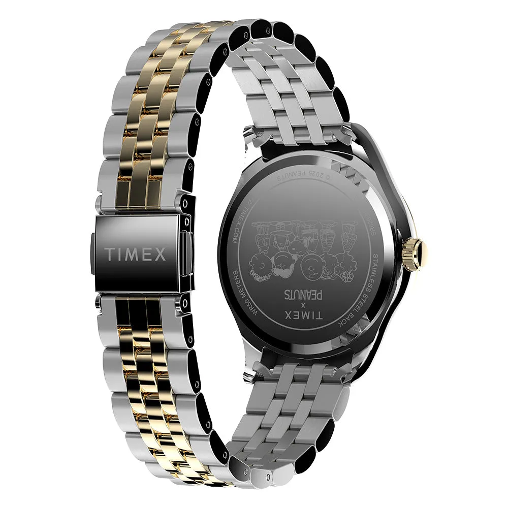 Timex X Peanuts® Timex Legacy 3-Hand 34mm Stainless Steel Band