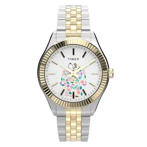 Timex X Peanuts® Timex Legacy 3-Hand 34mm Stainless Steel Band