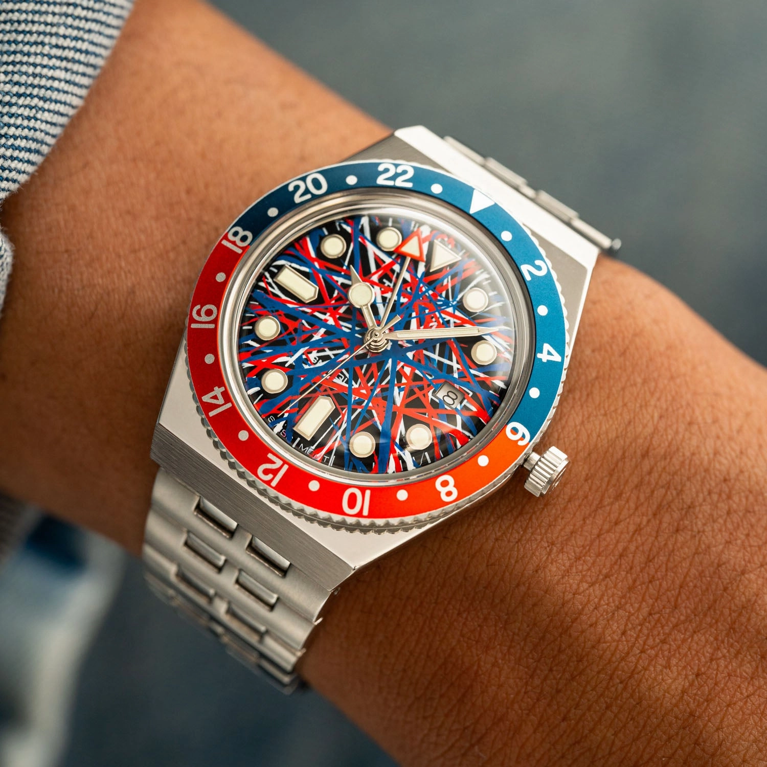 Timex Q GMT Crimson Tide
