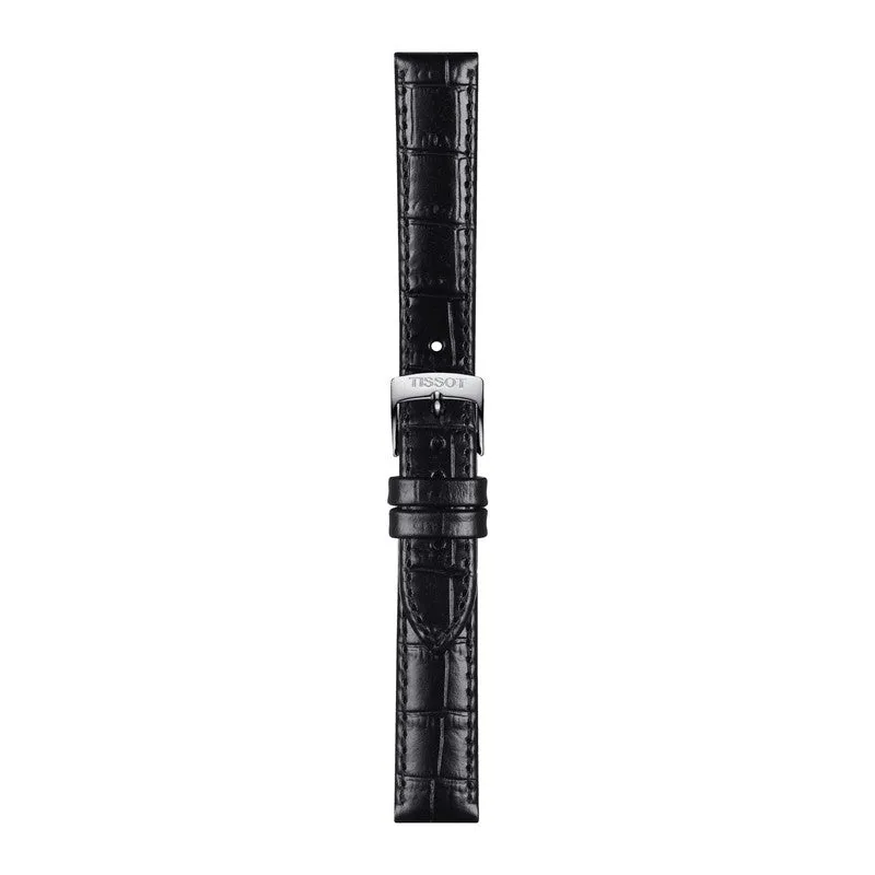 Tissot Official Black Leather Strap Lugs 15mm