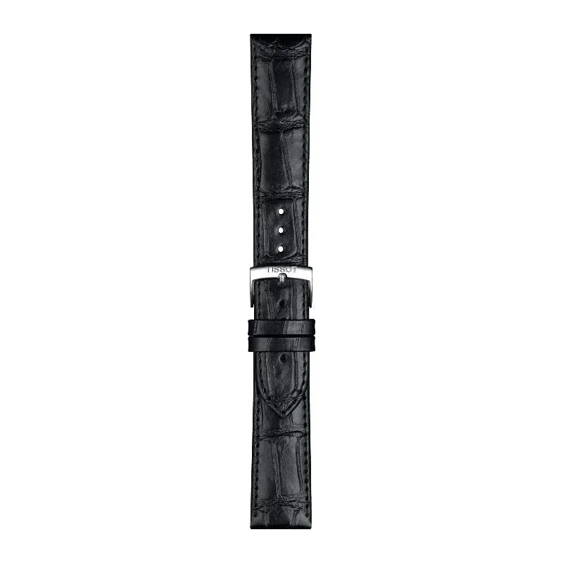 Tissot Official Black Leather Strap Lugs 20mm