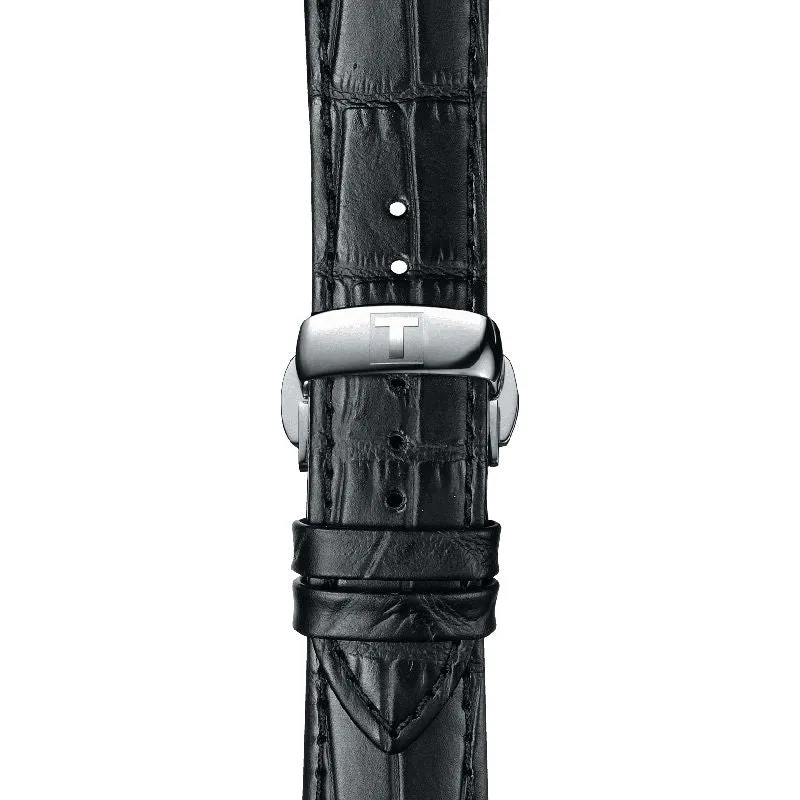 Tissot Official Black Leather Strap Lugs 21mm