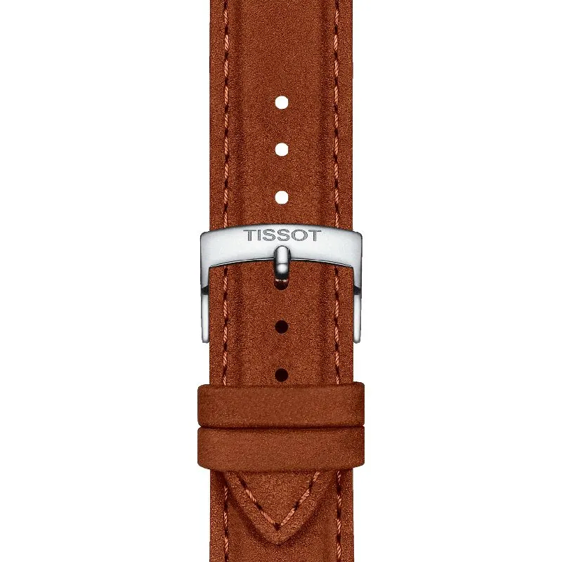 Tissot Official Camel Leather Strap Lugs 21mm