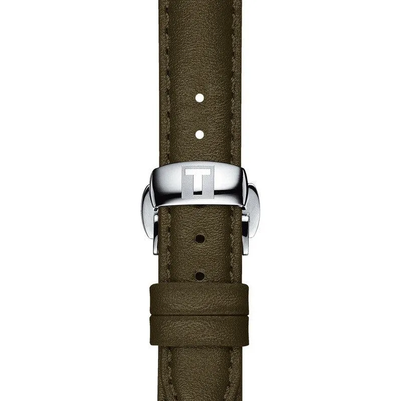 Tissot Official Green Leather Strap Lugs 15mm
