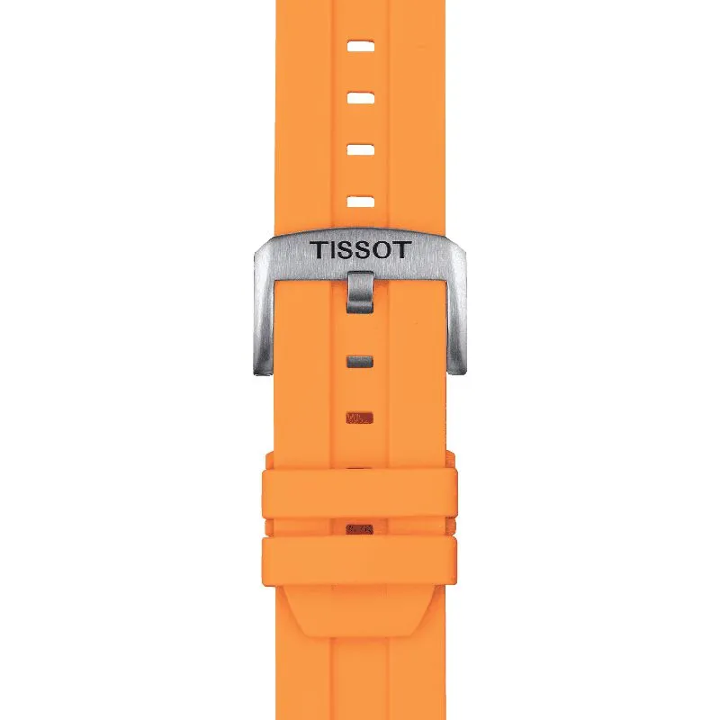 Tissot Official Orange Silicone Strap Lugs 22mm
